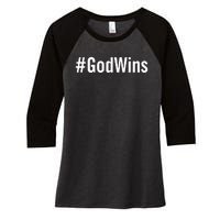 #Godwins Women's Tri-Blend 3/4-Sleeve Raglan Shirt