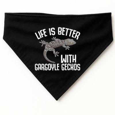 Gargoyle Gecko Owner Lizard Keeping Reptile Keeper Cool Gift USA-Made Doggie Bandana