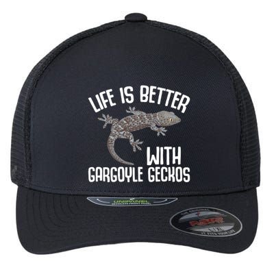 Gargoyle Gecko Owner Lizard Keeping Reptile Keeper Cool Gift Flexfit Unipanel Trucker Cap