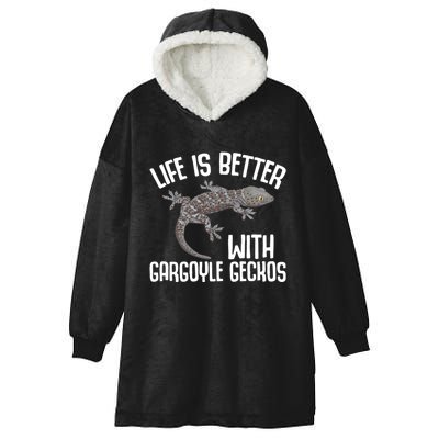 Gargoyle Gecko Owner Lizard Keeping Reptile Keeper Cool Gift Hooded Wearable Blanket
