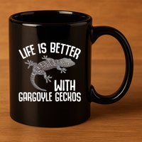 Gargoyle Gecko Owner Lizard Keeping Reptile Keeper Cool Gift 11oz C Handle Ceramic Mug