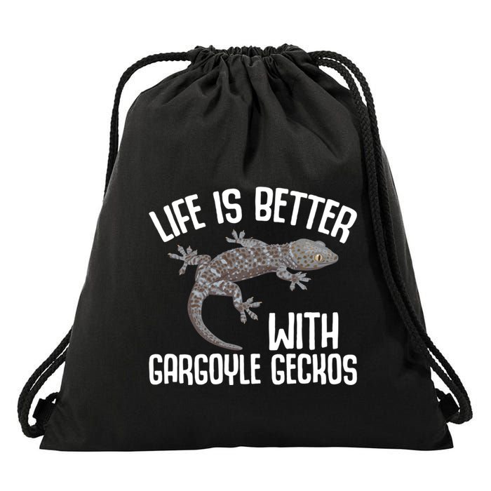 Gargoyle Gecko Owner Lizard Keeping Reptile Keeper Cool Gift Drawstring Bag