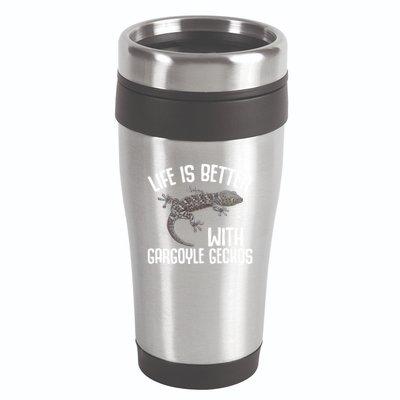 Gargoyle Gecko Owner Lizard Keeping Reptile Keeper Cool Gift 16oz Travel Tumbler