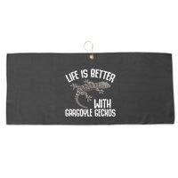 Gargoyle Gecko Owner Lizard Keeping Reptile Keeper Cool Gift Large Microfiber Waffle Golf Towel