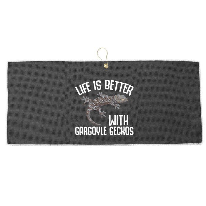 Gargoyle Gecko Owner Lizard Keeping Reptile Keeper Cool Gift Large Microfiber Waffle Golf Towel