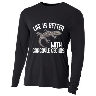 Gargoyle Gecko Owner Lizard Keeping Reptile Keeper Cool Gift Cooling Performance Long Sleeve Crew