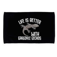 Gargoyle Gecko Owner Lizard Keeping Reptile Keeper Cool Gift Microfiber Hand Towel
