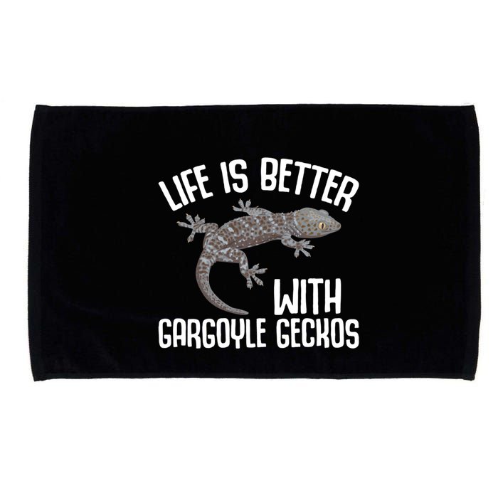 Gargoyle Gecko Owner Lizard Keeping Reptile Keeper Cool Gift Microfiber Hand Towel