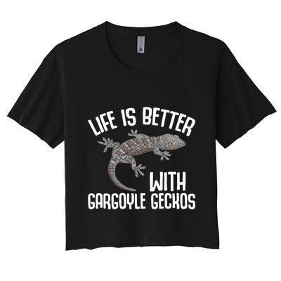 Gargoyle Gecko Owner Lizard Keeping Reptile Keeper Cool Gift Crop Top