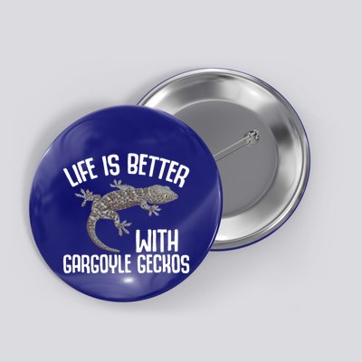 Gargoyle Gecko Owner Lizard Keeping Reptile Keeper Cool Gift Button