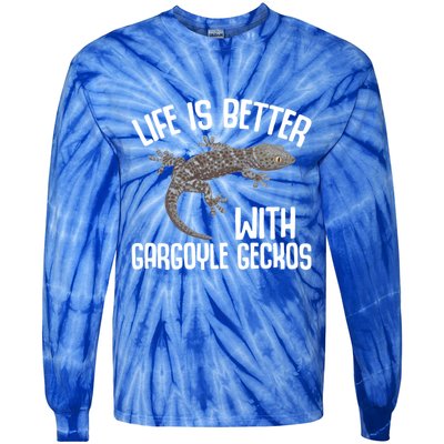 Gargoyle Gecko Owner Lizard Keeping Reptile Keeper Cool Gift Tie-Dye Long Sleeve Shirt
