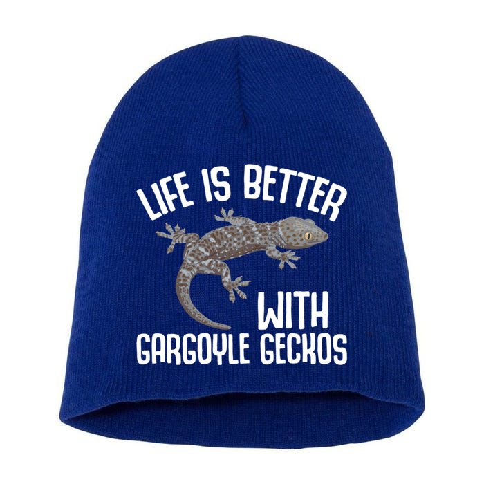 Gargoyle Gecko Owner Lizard Keeping Reptile Keeper Cool Gift Short Acrylic Beanie