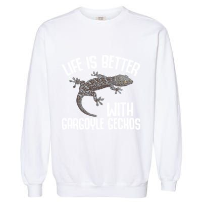 Gargoyle Gecko Owner Lizard Keeping Reptile Keeper Cool Gift Garment-Dyed Sweatshirt