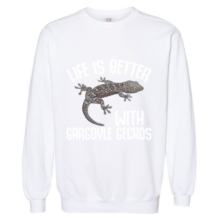 Gargoyle Gecko Owner Lizard Keeping Reptile Keeper Cool Gift Garment-Dyed Sweatshirt