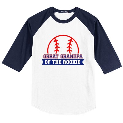 Great Grandpa Of Rookie 1st Birthday Baseball Theme Matching Baseball Sleeve Shirt