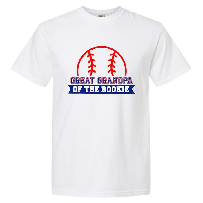 Great Grandpa Of Rookie 1st Birthday Baseball Theme Matching Garment-Dyed Heavyweight T-Shirt