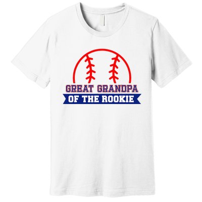 Great Grandpa Of Rookie 1st Birthday Baseball Theme Matching Premium T-Shirt