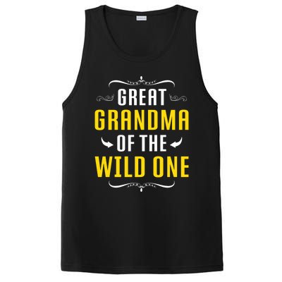 Great Grandma Of The Wild One Great Grandma Of Wild One Cool Gift PosiCharge Competitor Tank