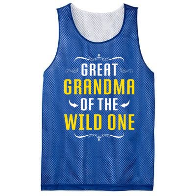 Great Grandma Of The Wild One Great Grandma Of Wild One Cool Gift Mesh Reversible Basketball Jersey Tank