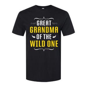 Great Grandma Of The Wild One Great Grandma Of Wild One Cool Gift Softstyle CVC T-Shirt