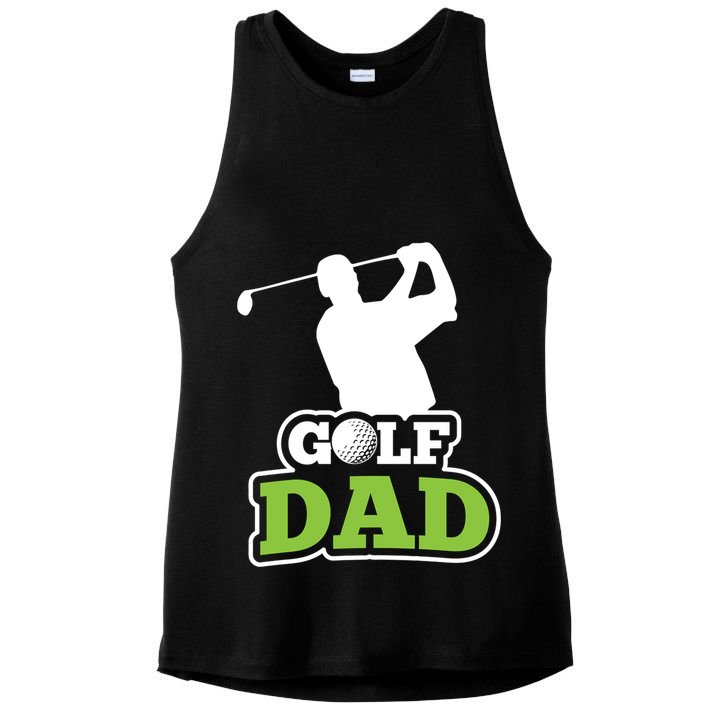 Golf Golf Player Golf Dad Golf Lover Birthday Gift For Dad Father's Day Ladies PosiCharge Tri-Blend Wicking Tank