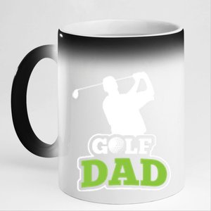 Golf Golf Player Golf Dad Golf Lover Birthday Gift For Dad Father's Day 11oz Black Color Changing Mug