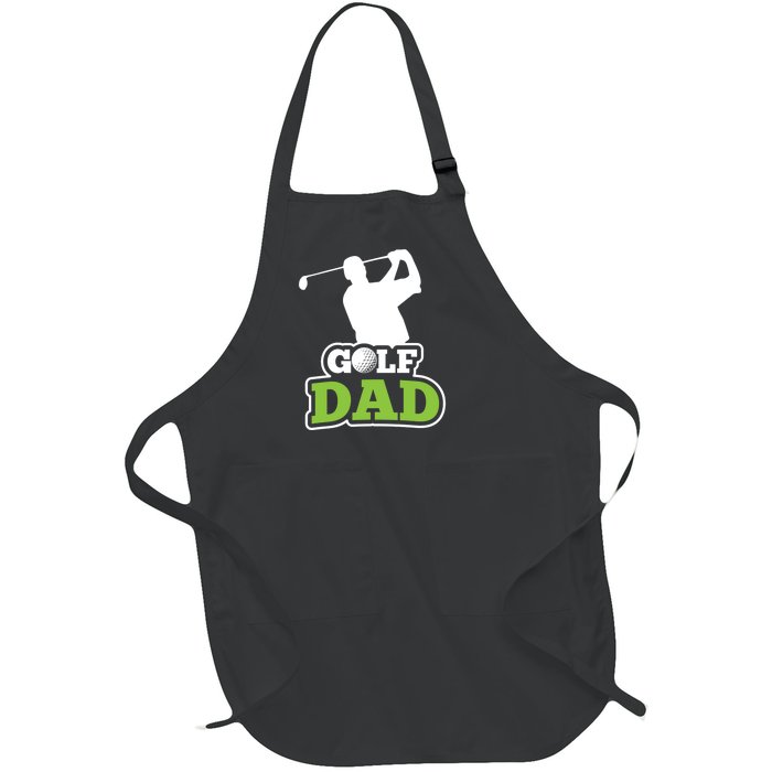 Golf Golf Player Golf Dad Golf Lover Birthday Gift For Dad Father's Day Full-Length Apron With Pockets