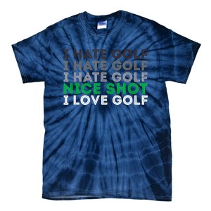 Golfer Golfing Player Funny Golf Club Tournament Lover Tie-Dye T-Shirt