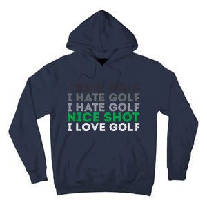 Golfer Golfing Player Funny Golf Club Tournament Lover Tall Hoodie