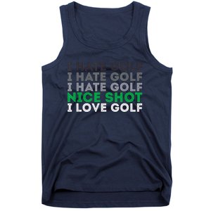 Golfer Golfing Player Funny Golf Club Tournament Lover Tank Top