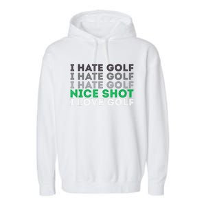 Golfer Golfing Player Funny Golf Club Tournament Lover Garment-Dyed Fleece Hoodie