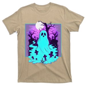 Ghost Graveyard Pastel Goth Cute Spooky Halloween Aesthetic T-Shirt