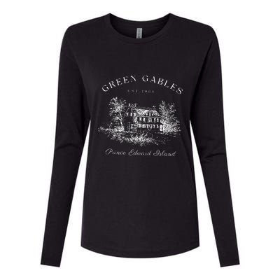 Green Gables Prince Edward Island Est 1908 Book Lover Womens Cotton Relaxed Long Sleeve T-Shirt