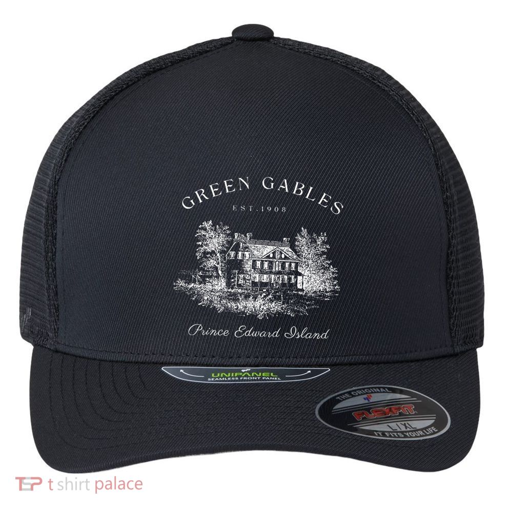 Green Gables Prince Edward Island Est 1908 Book Lover Flexfit Unipanel Trucker Cap