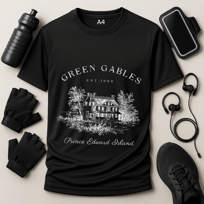 Green Gables Prince Edward Island Est 1908 Book Lover Cooling Performance Crew T-Shirt