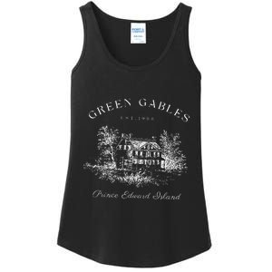 Green Gables Prince Edward Island Est 1908 Book Lover Ladies Essential Tank