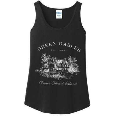 Green Gables Prince Edward Island Est 1908 Book Lover Ladies Essential Tank