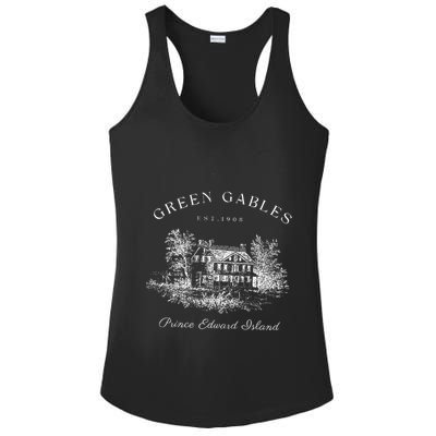 Green Gables Prince Edward Island Est 1908 Book Lover Ladies PosiCharge Competitor Racerback Tank