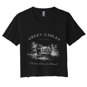 Green Gables Prince Edward Island Est 1908 Book Lover Women's Crop Top Tee