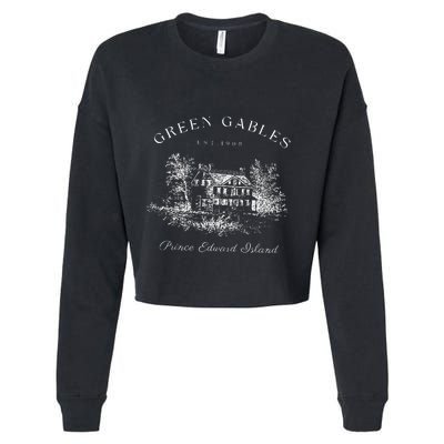 Green Gables Prince Edward Island Est 1908 Book Lover Cropped Pullover Crew