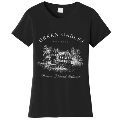 Green Gables Prince Edward Island Est 1908 Book Lover Women's T-Shirt