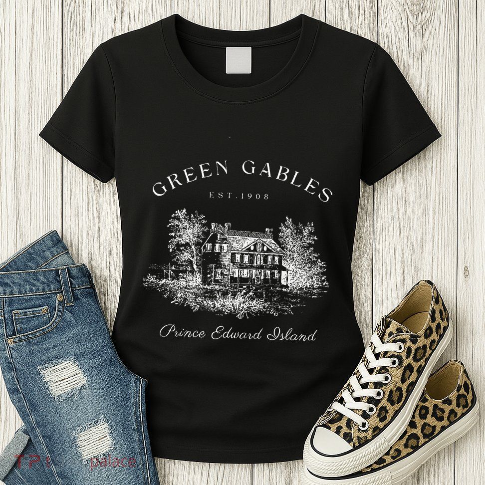 Green Gables Prince Edward Island Est 1908 Book Lover Womens T-Shirt