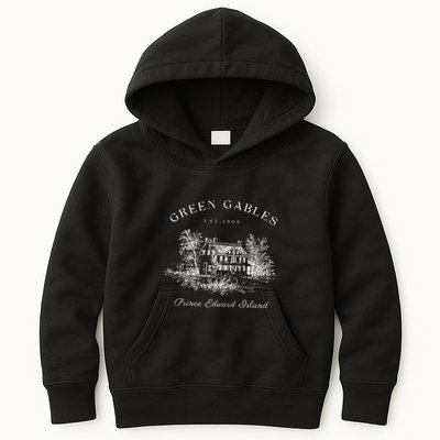 Green Gables Prince Edward Island Est 1908 Book Lover Kids Hoodie