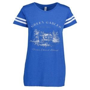 Green Gables Prince Edward Island Est 1908 Book Lover Enza Ladies Jersey Football T-Shirt