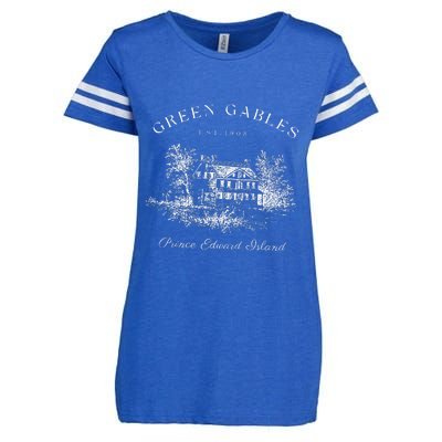 Green Gables Prince Edward Island Est 1908 Book Lover Enza Ladies Jersey Football T-Shirt