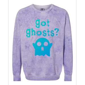 Got Ghosts Paranormal Gift Colorblast Crewneck Sweatshirt