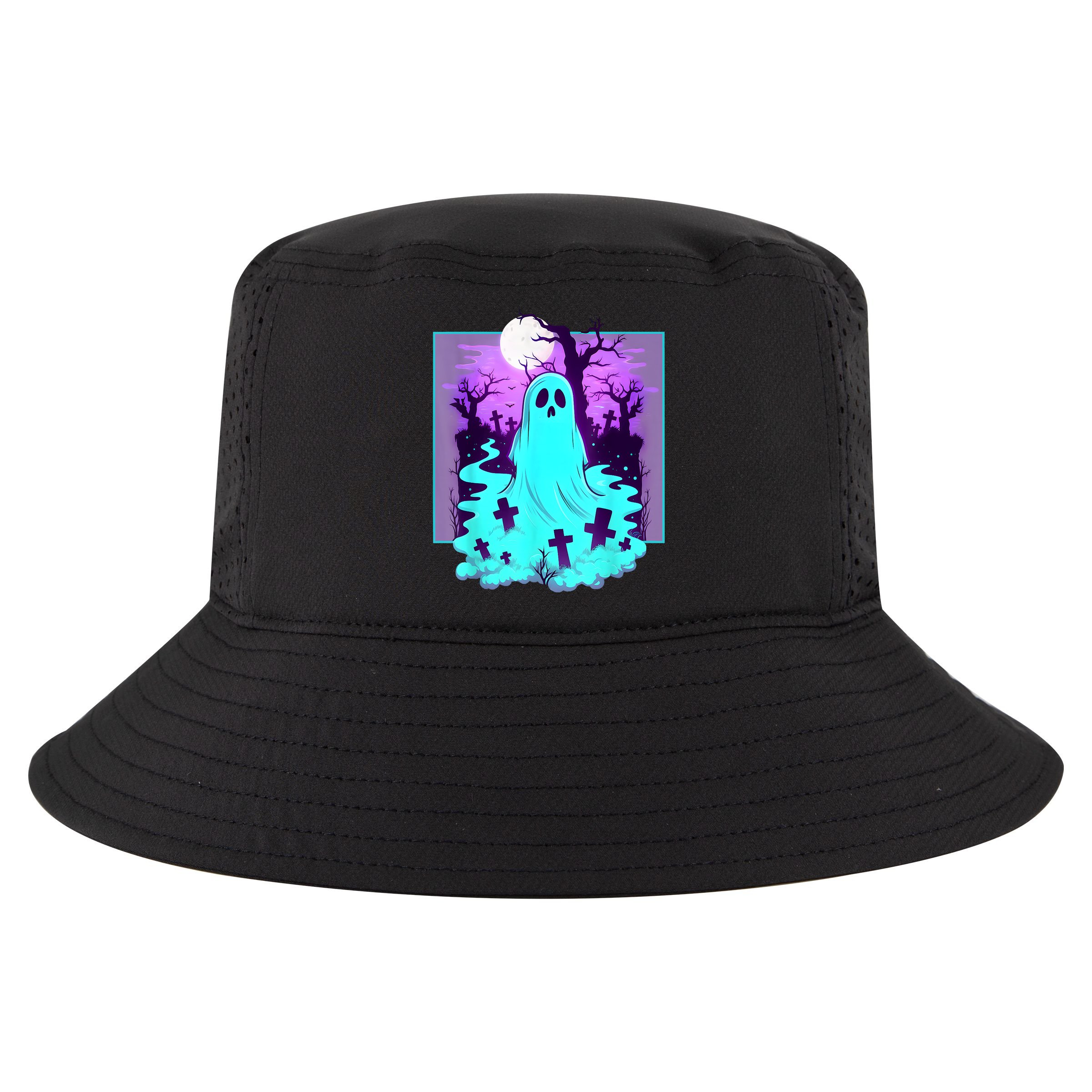 Ghost Graveyard Pastel Goth Cute Spooky Halloween Aesthetic Cool Comfort Performance Bucket Hat