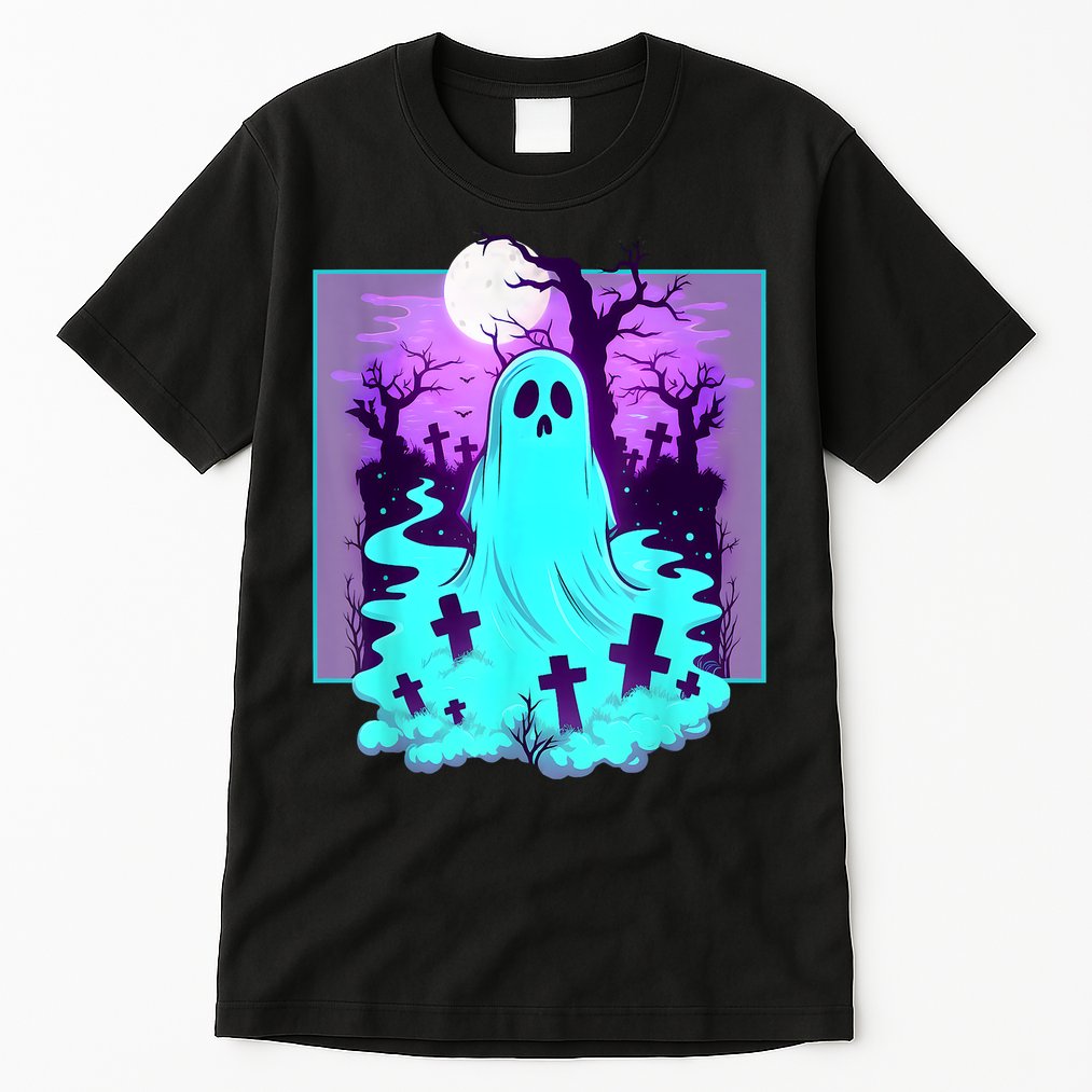 Ghost Graveyard Pastel Goth Cute Spooky Halloween Aesthetic Tall T-Shirt