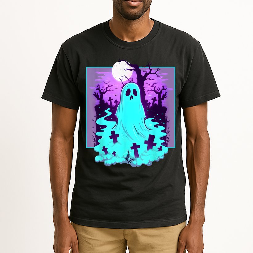 Ghost Graveyard Pastel Goth Cute Spooky Halloween Aesthetic Tall T-Shirt