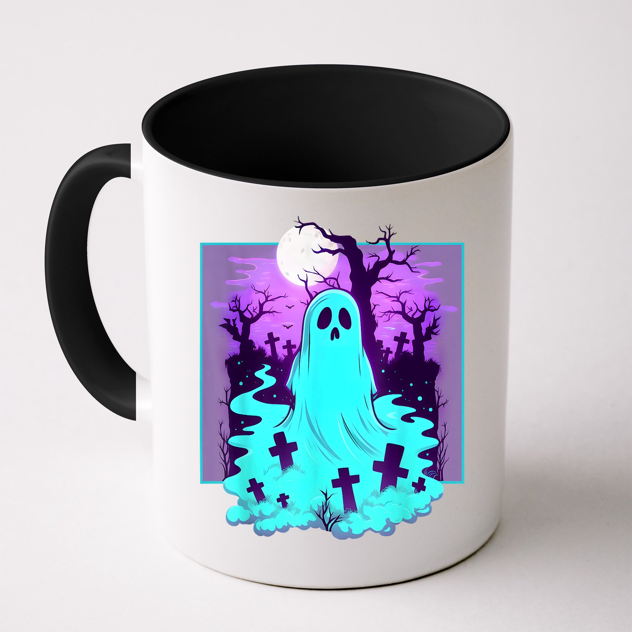 Ghost Graveyard Pastel Goth Cute Spooky Halloween Aesthetic Mug